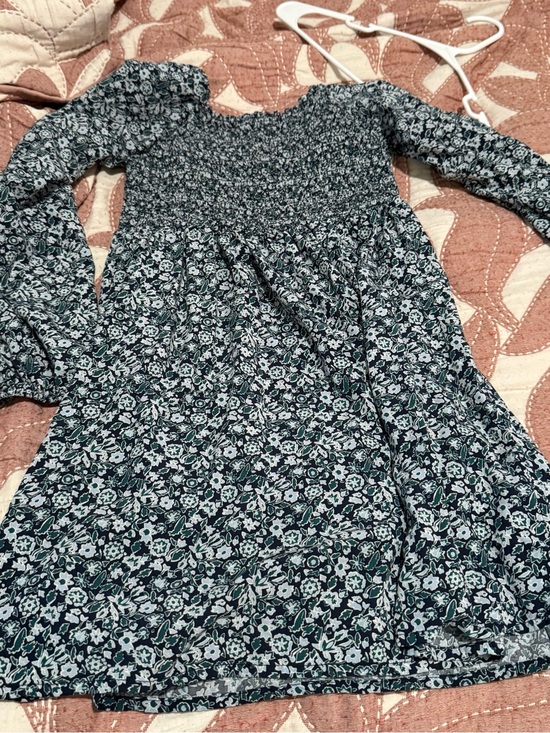 GAP Dresses & Skirts - GAP Black & White Floral Smocked Mini Dress